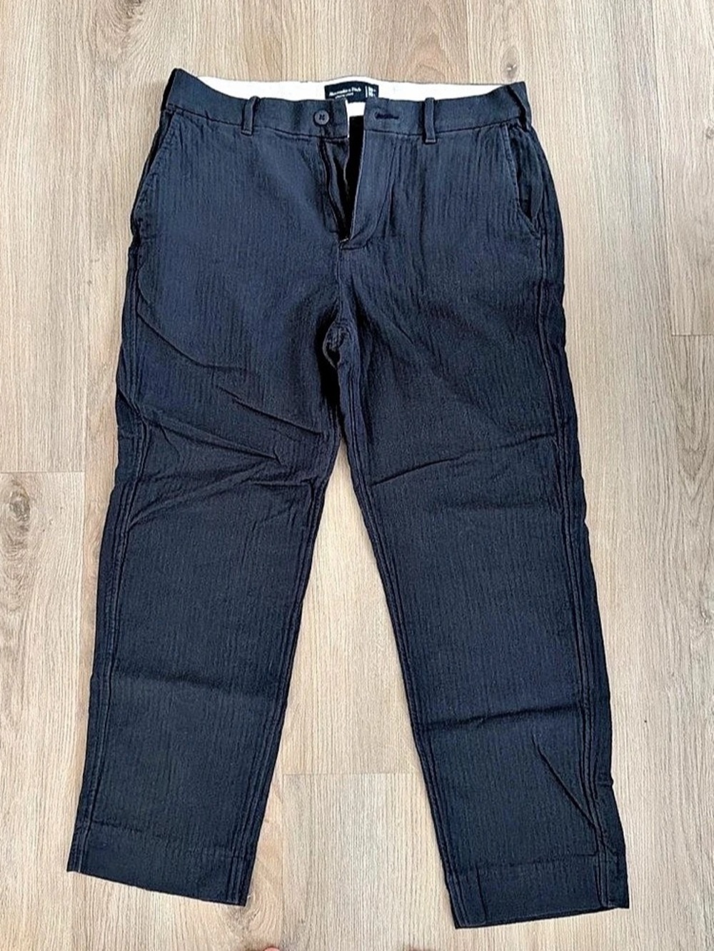 Abercrombie & Fitch Athletic Loose Workwear Pant Cargo Pants Black Waist 30W 30L